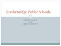 SAFETY AUDIT AND IMPROVEMENT’S Breckenridge Public Schools.