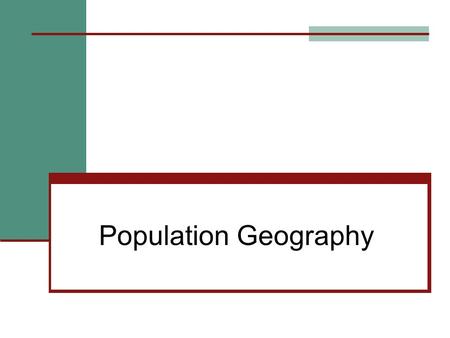 Population Geography. Terms to Know BR(birth rate) # of births/1000 in population DR(death rate) # of deaths/1000 in population RNI(rate of natural increase)