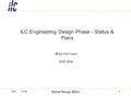 Date Event Global Design Effort 1 ILC Engineering Design Phase - Status & Plans Mike Harrison GDE/BNL.