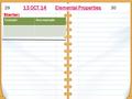Starter: 13 OCT 14 Elemental Properties 29 13 OCT 14 Elemental Properties 30 ExampleNon-example.