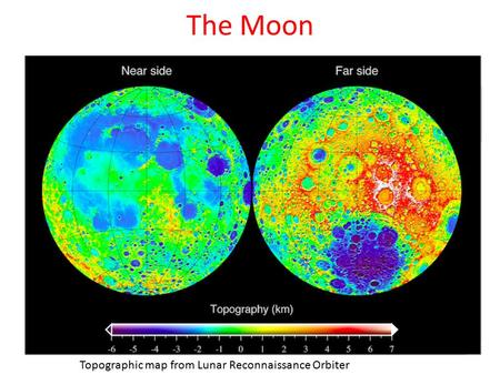 The Moon Topographic map from Lunar Reconnaissance Orbiter.