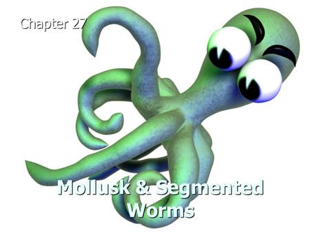 Mollusk & Segmented Worms Chapter 27. Mollusk: Phylum Mollusca Consist of slugs, snails & animals that once lived in shells on the beach Consist of slugs,