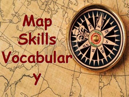 Map Skills Vocabular y. Political Map shows cities, capitals, state and country borders.