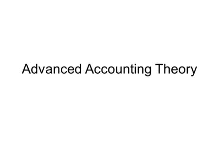 Accounting, B.B.A.