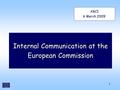 111 ABCI 6 March 2009 Internal Communication at the European Commission.