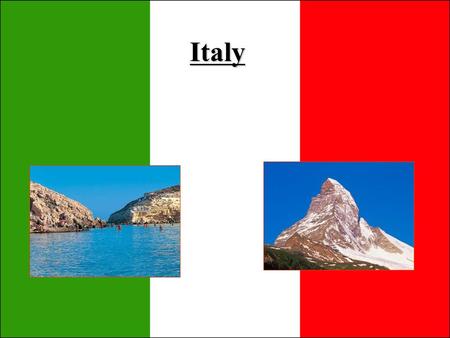 Italy. Where is Italy located? In the continent of Europe. Divided into 20 provinces. Surrounded by the Mediterranean sea Shaped like a boot The countries.