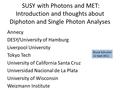 SUSY with Photons and MET: Introduction and thoughts about Diphoton and Single Photon Analyses Annecy DESY/University of Hamburg Liverpool University Tokyo.