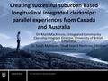 Creating successful suburban based longitudinal integrated clerkships: parallel experiences from Canada and Australia Dr. Mark MacKenzie, Integrated Community.