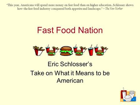 fast food nation chapter 4 thesis