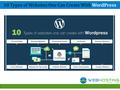 10 Types of Websites One Can Create With WordPress.