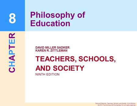 philosophy of education