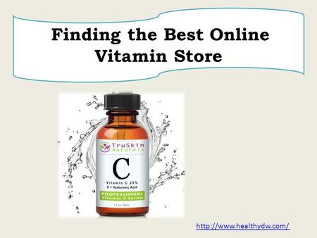 Finding the Best Online Vitamin Store