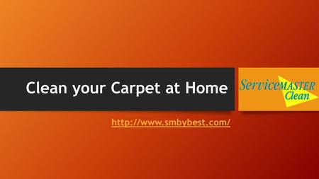 Clean your Carpet at Home