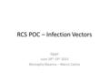 RCS POC – Infection Vectors Egypt June 18 th -19 st 2013 Mostapha Maanna – Marco Catino.