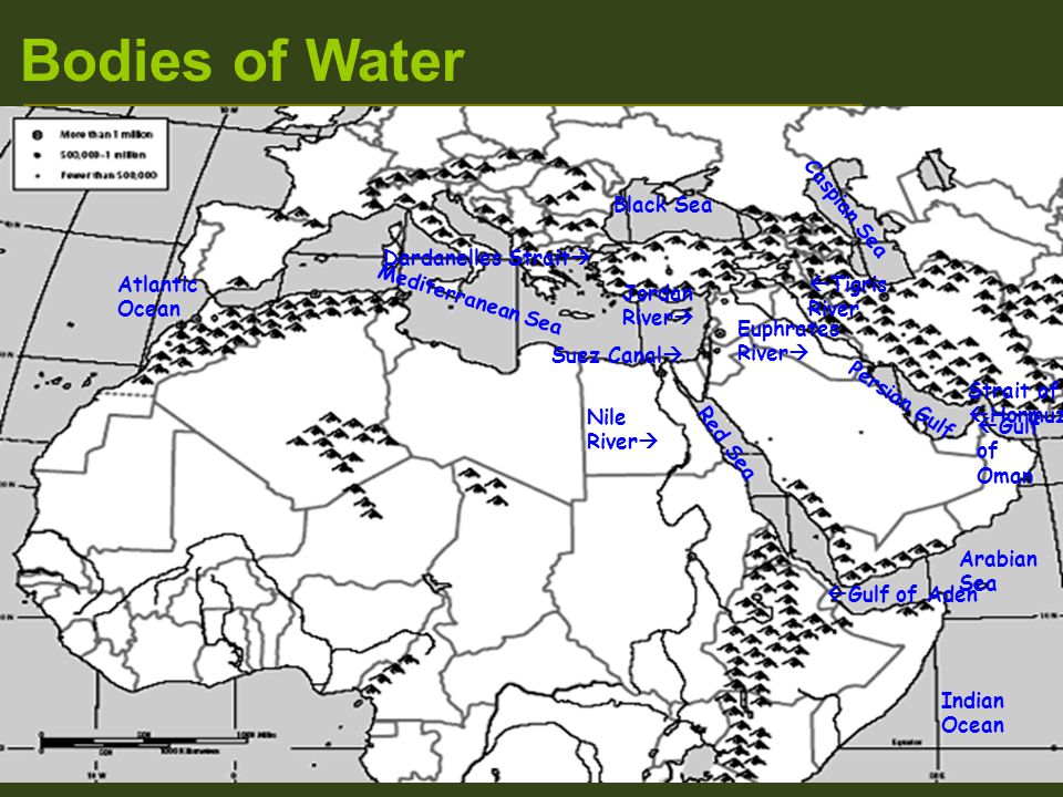Map Of Southwest Asia Oceans 110