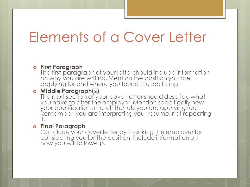 job application letter  cover letter