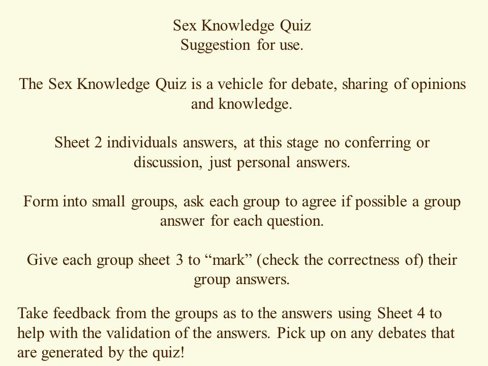 Quiz About Sex 18