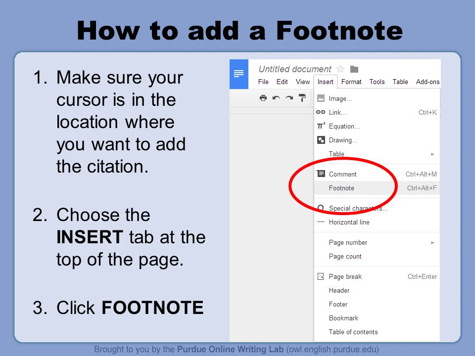 How to add numbers for endnotes in google docs mac pdf