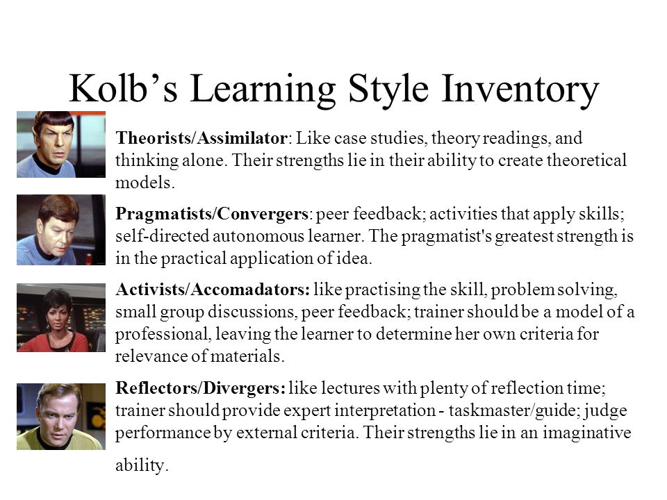 kolb learning styles inventory free