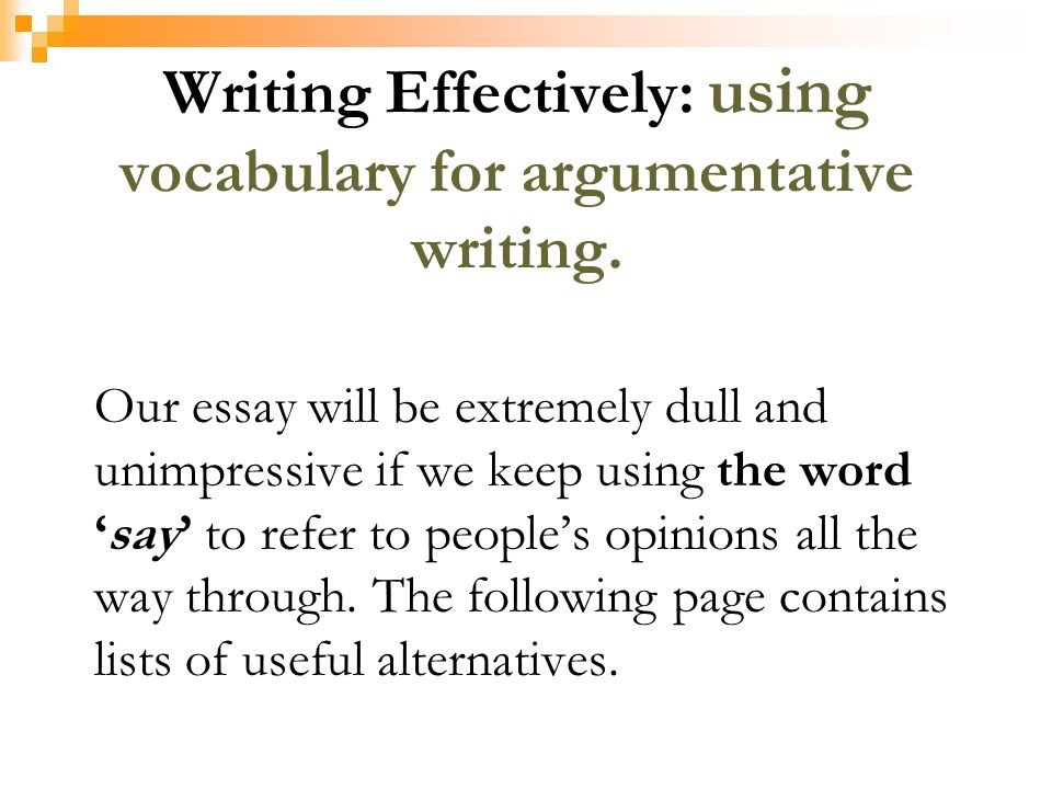 persuasive essay words