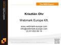 The WEB Expert learn  &  Krisztián Ohr Webmark Europe Kft.