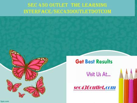 SEC 430 OUTLET The learning interface/sec430outletdotcom.