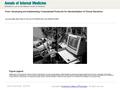 Date of download: 6/9/2016 From: Developing and Implementing Computerized Protocols for Standardization of Clinical Decisions Ann Intern Med. 2000;132(5):373-383.