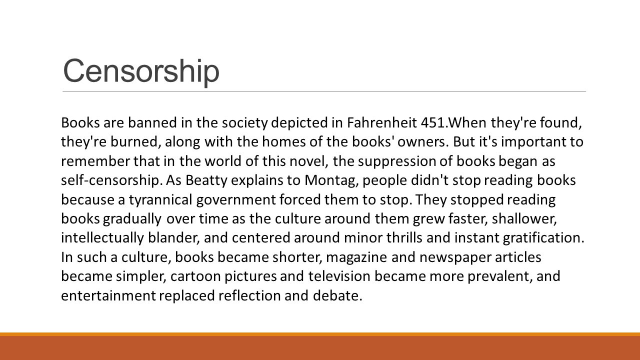 Fahrenheit 451 Themes. - ppt video online download