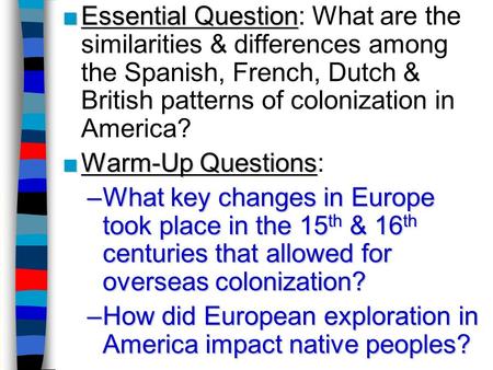 How did European exploration in America impact native peoples?