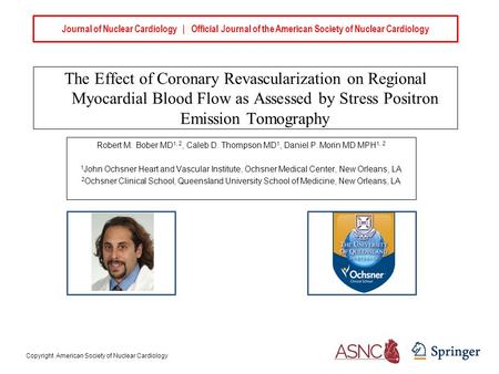 Journal of Nuclear Cardiology | Official Journal of the American Society of Nuclear Cardiology The Effect of Coronary Revascularization on Regional Myocardial.