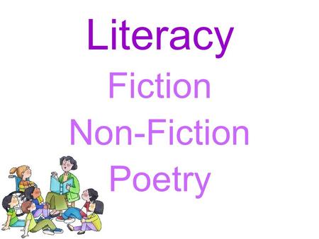 Literacy Fiction Non-Fiction Poetry. Speaking Listening and responding Group discussion and interaction Drama Word recognition Word structure and spelling.