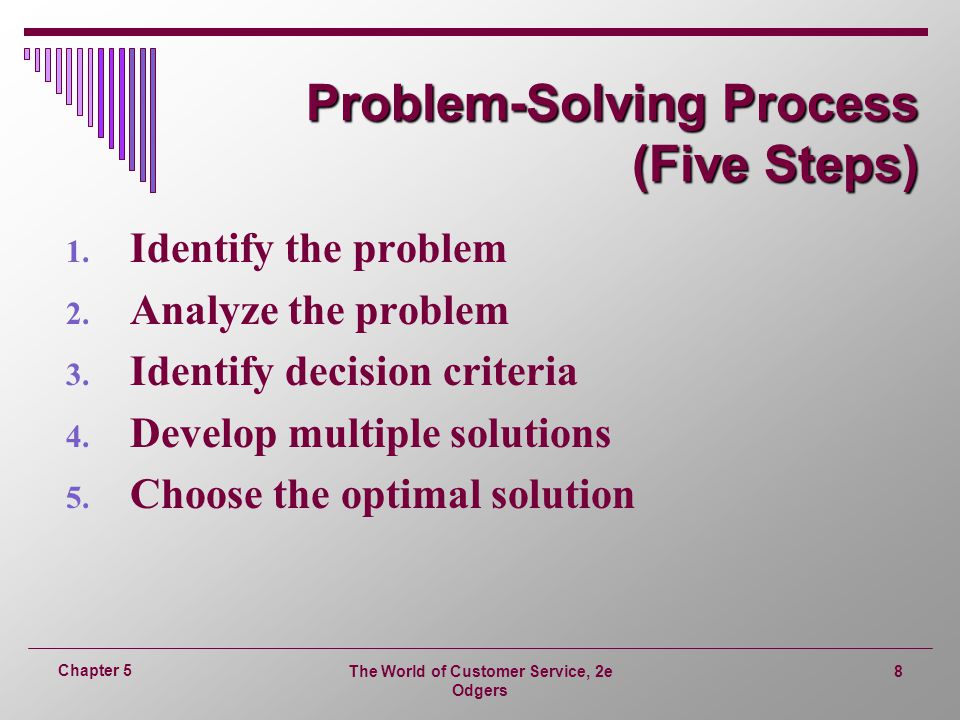 5 steps to problem solving