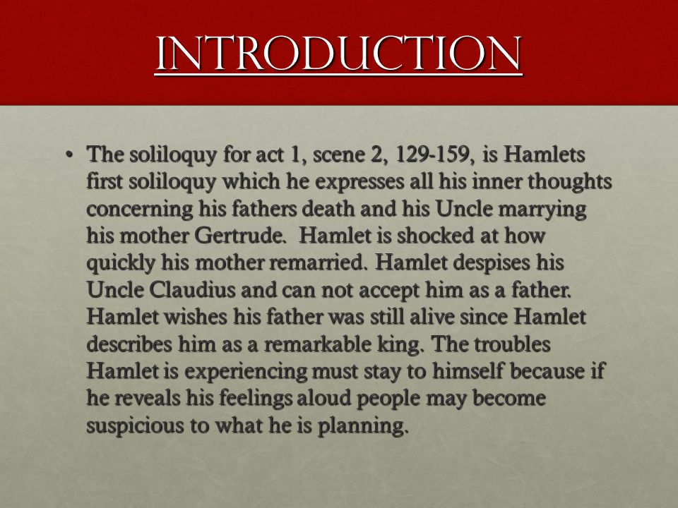 Hamlet's Evolution Through Soliloquies