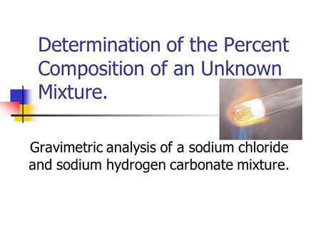 gravimetric analysis of a chloride salt