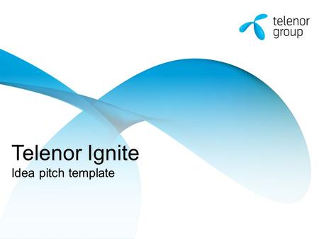 Telenor Ignite Idea pitch template