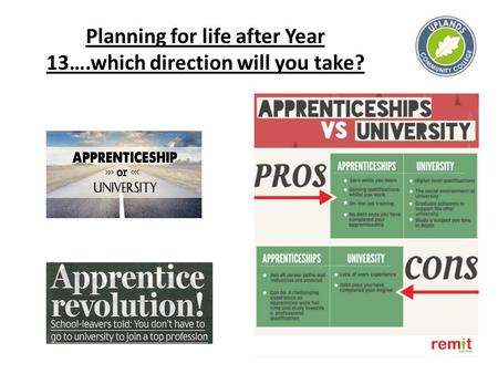 Planning for life after Year 13….which direction will you take?