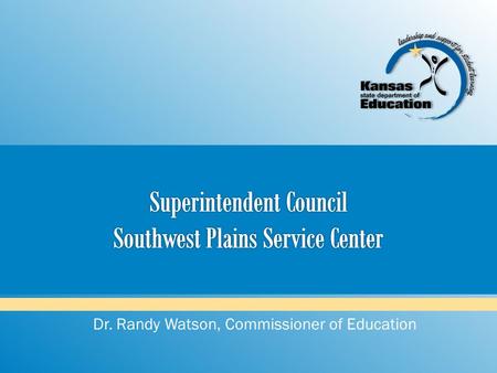 Dr. Randy Watson, Commissioner of Education.  The U.S. House of Representatives passed the Student Success Act, H.R. 5 on July 8 th.  The U.S. Senate.
