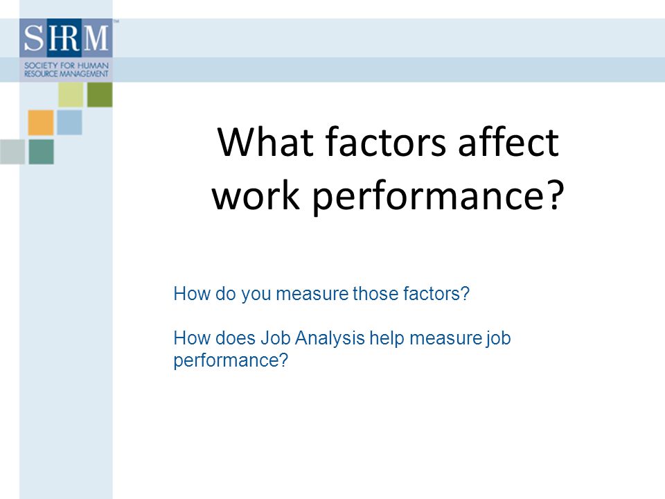 factors affecting performance management
