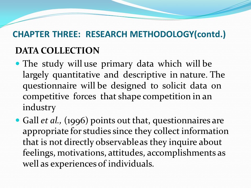 methodology sample dissertation