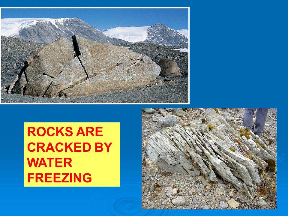 Water Freezing In A Rock 26