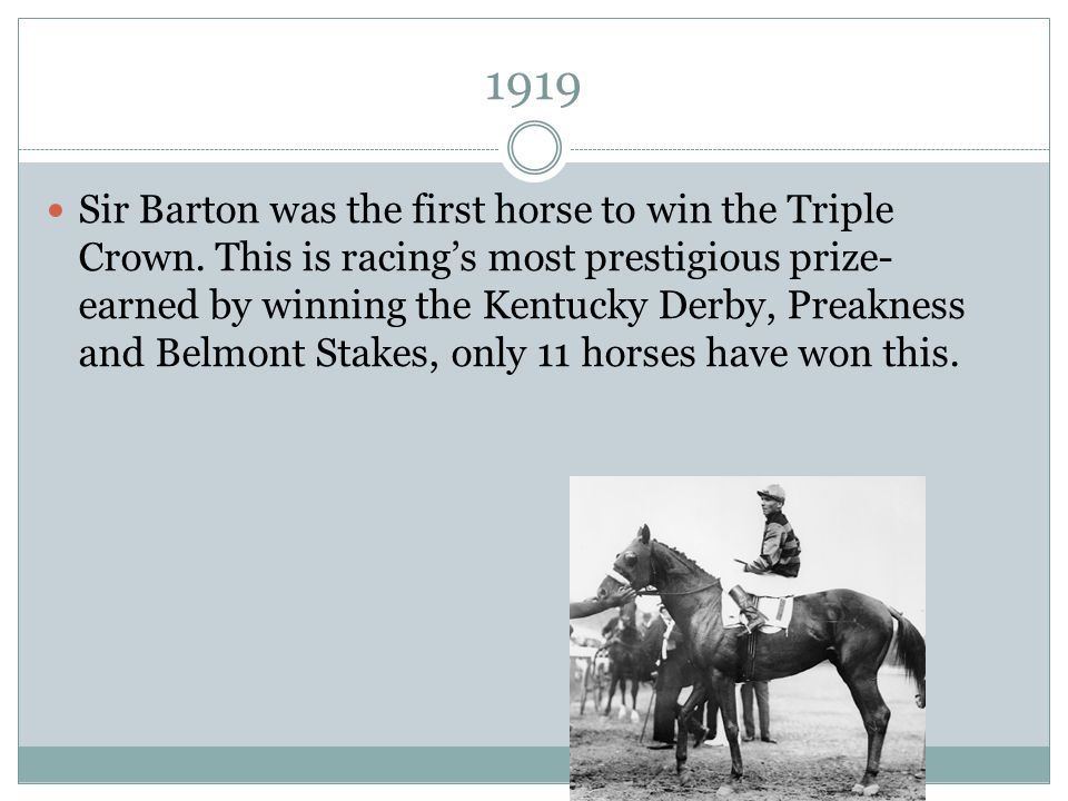 Image result for sir barton wins the belmont stakes in 1919