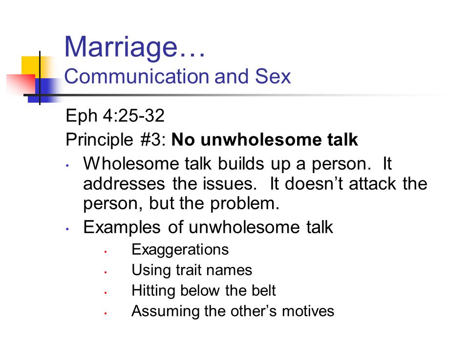 Communication And Sex 27