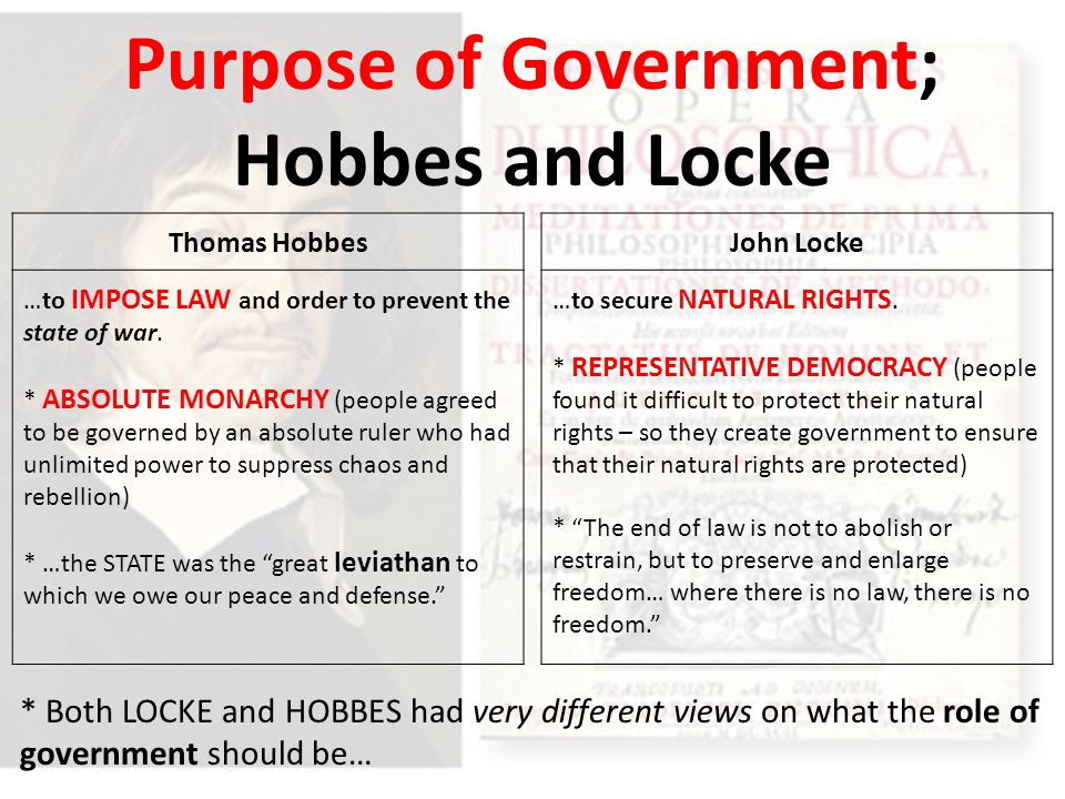 similarities between john locke and thomas hobbes