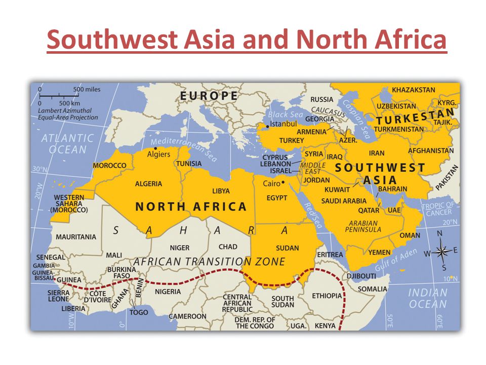 Countries And Capitals Of North Africa And Southwest Asia 120