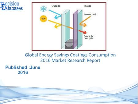 Energy Savings Coatings Consumption Market : International Industry Analysis
