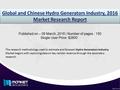 Global and Chinese Hydro Generators Industry, 2016 Market Research Report Published on – 09 March, 2016 | Number of pages : 150 Single User Price: $2800.
