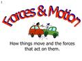 1 How things move and the forces that act on them.