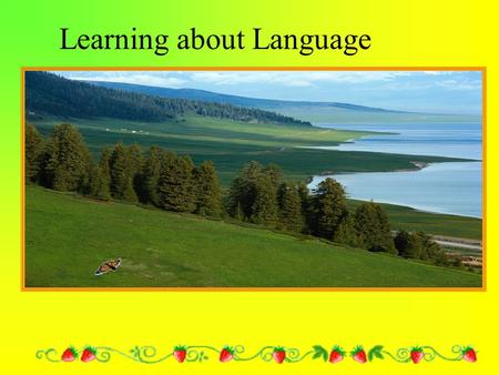 Learning about Language. We enjoyed learning English Because English is a very beautiful language. Because we can enjoy a lot of funny stories if we know.