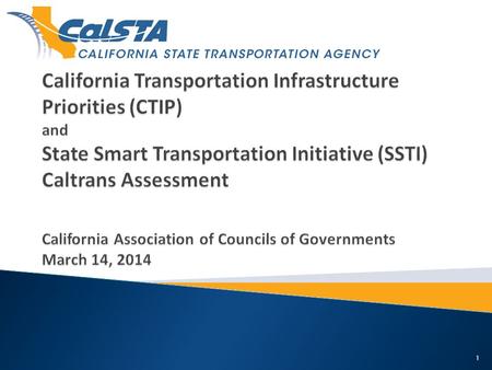 1.  Transportation Vision  Near-term Recommendations  Ongoing Work / Next Steps 2.