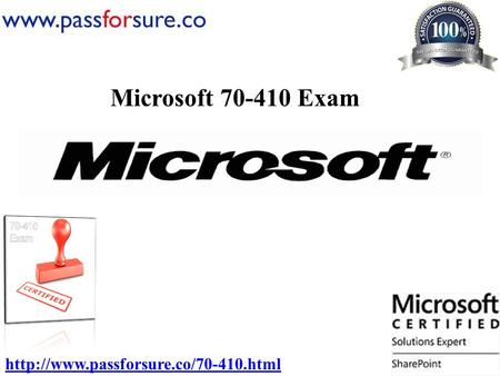 Microsoft 70-410 Exam
